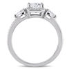 Thumbnail Image 2 of 1.36 CT. T.W. Cushion-Cut Diamond Frame Engagement Ring in 14K White Gold