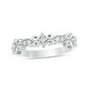 Thumbnail Image 0 of 0.085 CT. T.W. Diamond Scroll Stackable Band in 10K White Gold