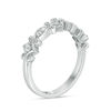 Thumbnail Image 1 of 0.085 CT. T.W. Diamond Scroll Stackable Band in 10K White Gold