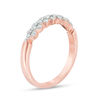 Thumbnail Image 1 of 0.29 CT. T.W. Diamond Alternating Stackable Band in 10K Rose Gold