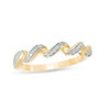Thumbnail Image 0 of 0.115 CT. T.W. Diamond Twist Stackable Band in 10K Gold