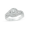 Thumbnail Image 0 of 0.29 CT. T.W. Diamond Frame Bypass Engagement Ring in 10K White Gold