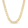 Thumbnail Image 0 of Men's 5.0mm Railroad Link Chain Necklace in Hollow 14K Gold - 20"