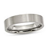 Thumbnail Image 1 of Men's 5.0mm Comfort-Fit Brushed Flat Square-Edged Wedding Band in Titanium