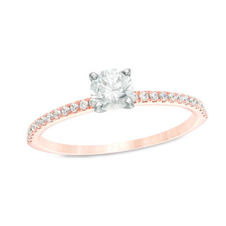 0.58 CT. T.W. Diamond Engagement Ring in 14K Rose Gold