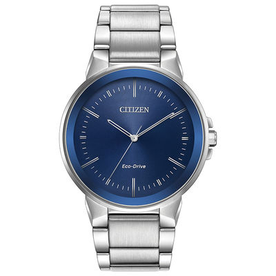 Men's Citizen Eco-Drive® Axiom Watch with Blue Dial (Model: BJ6510-51L)