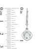 Thumbnail Image 1 of Magnificence™ 0.15 CT. T.W. Diamond Solitaire Tilted Cushion Frame Drop Earrings in 10K White Gold