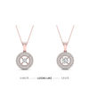 Thumbnail Image 2 of Magnificence™ 0.15 CT. T.W. Diamond Solitaire Tilted Cushion Frame Drop Earrings in 10K White Gold