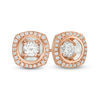 Thumbnail Image 0 of Magnificence™ 0.33 CT. T.W. Diamond Cushion Frame Stud Earrings in 10K Rose Gold