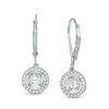 Thumbnail Image 0 of Magnificence™ 0.33 CT. T.W. Diamond Frame Drop Earrings in 10K White Gold