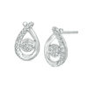 Thumbnail Image 0 of 0.04 CT. T.W. Composite Diamond Pear-Shaped Stud Earrings in Sterling Silver