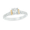 Thumbnail Image 0 of 0.63 CT. T.W. Diamond Collar Engagement Ring in 10K Two-Tone Gold