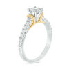 Thumbnail Image 1 of 0.63 CT. T.W. Diamond Collar Engagement Ring in 10K Two-Tone Gold