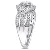 0.24 CT. T.W. Composite Diamond Bypass Promise Ring in 10K White Gold