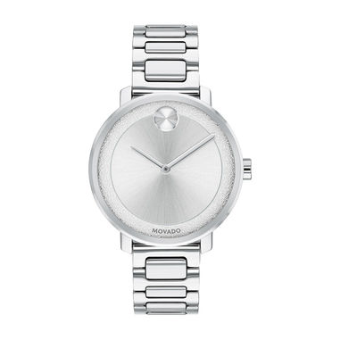 Ladies' Movado Bold® Sugar Watch with Silver-Tone Dial (Model: 3600501)