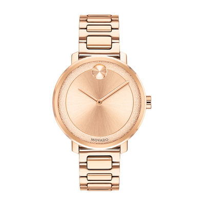 Ladies' Movado Bold® Sugar Rose-Tone IP Watch (Model: 3600503)