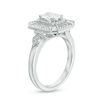 Thumbnail Image 1 of Vera Wang Love Heirloom Collection 0.95 CT. T.W. Oval Diamond Octagon Frame Engagement Ring in 14K White Gold