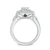 Thumbnail Image 2 of Vera Wang Love Heirloom Collection 0.95 CT. T.W. Oval Diamond Octagon Frame Engagement Ring in 14K White Gold