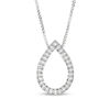 Convertibilities 0.18 CT. T.W. Composite Diamond Teardrop Three-in-One Pendant in Sterling Silver