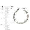 Thumbnail Image 1 of 2.5 x 25.0mm Polished Hoop Earrings in Sterling Silver