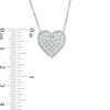 Thumbnail Image 3 of 0.09 CT. T.W. Composite Diamond Heart Pendant and Stud Earrings Set in Sterling Silver