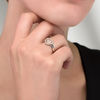 Convertibilities 0.18 CT. T.W. Diamond Heart Three-in-One Ring in Sterling Silver and 10K Rose Gold