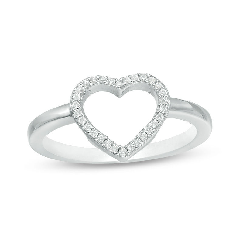 Convertibilities 0.18 CT. T.W. Diamond Heart Three-in-One Ring in Sterling Silver and 10K Rose Gold|Peoples Jewellers