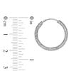 2.0 x 20.0mm Laser-Cut Endless Hoop Earrings in Sterling Silver