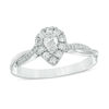 Thumbnail Image 0 of 0.40 CT. T.W. Pear-Shaped Diamond Frame Twist Engagement in 10K White Gold