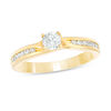 Thumbnail Image 0 of 0.50 CT. T.W. Diamond Bypass Engagement Ring in 14K Gold