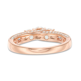 CT. T.W. Diamond Past Present Future® Engagement Ring in 14K Rose Gold