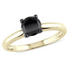 Thumbnail Image 0 of 1.00 CT. Black Diamond Solitaire Engagement Ring in 14K Gold