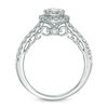 Thumbnail Image 2 of 0.75 CT. T.W. Composite Diamond Oval Frame Engagement Ring in 14K White Gold