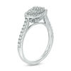 0.45 CT. T.W. Composite Diamond Marquise Frame Engagement Ring in 10K White Gold