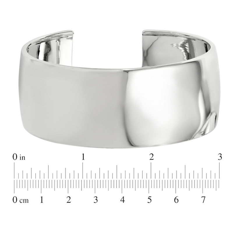 28.25mm Polished Cuff in Sterling Silver|Peoples Jewellers