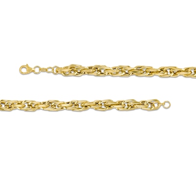 Men's 7.0mm Rope Chain Necklace in Hollow 14K Gold - 22"