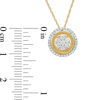 0.33 CT. T.W. Composite Diamond Frame Vintage-Style Medallion Pendant in 10K Gold