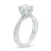 1.30 CT. T.W. Diamond Twist Engagement Ring in 14K White Gold