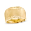 Italian Gold Diamond-Cut and Satin Wave Ring in 14K Gold - Size 7