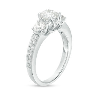 Peoples 100-Year Anniversary 1.50 CT. T.W. Certified Canadian Diamond Engagement Ring in 14K White Gold (I/I1)