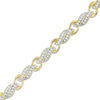 1.00 CT. T.W. Diamond Flame Link Bracelet in 10K Gold - 7.25"