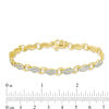 1.00 CT. T.W. Diamond Flame Link Bracelet in 10K Gold - 7.25"