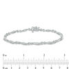 1.01 CT. T.W. Diamond Infinity Station Bracelet in 10K White Gold