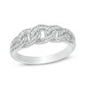 0.25 CT. T.W. Diamond Graduated Link Band in 10K White Gold