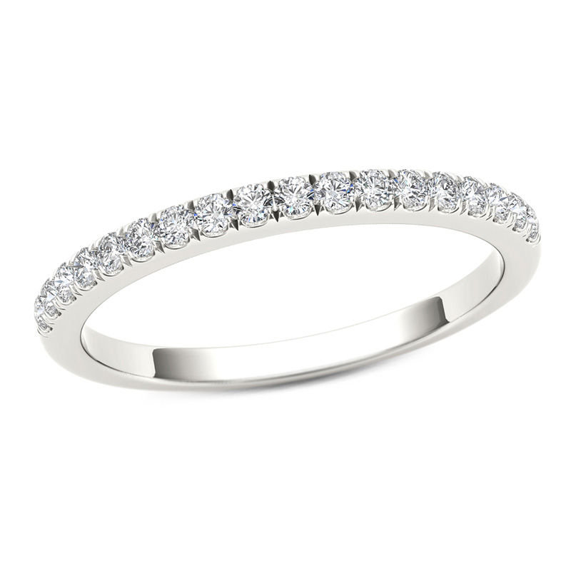 0.30 CT. T.W. Diamond Wedding Band in 10K White Gold | Peoples