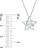 Unstoppable Love™ 0.065 CT. Diamond Solitaire Star Pendant in Sterling Silver