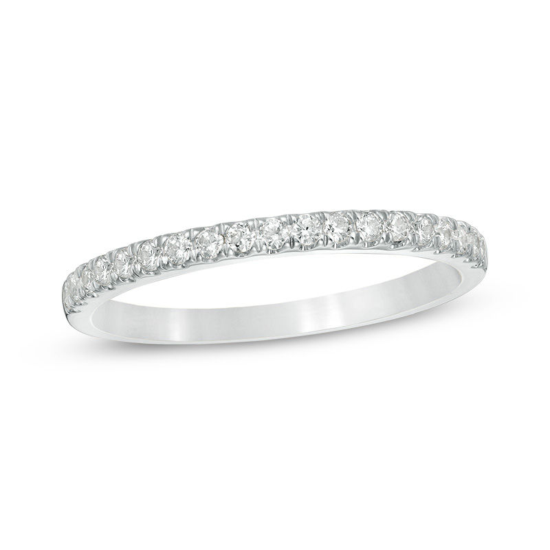 0.23 CT. T.W. Diamond Wedding Band in 10K White Gold|Peoples Jewellers