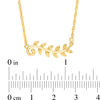 Sideways Leaf Vine Necklace in 10K Gold