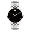 Thumbnail Image 0 of Men's Movado Museum® Classic 0.04 CT. T.W. Diamond Watch with Black Dial (Model: 0607201)