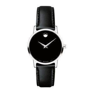 Ladies' Movado Museum Classic Strap Watch with Black Dial (Model: 0607274)